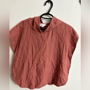 H&M blush poncho muslin 4-8 years